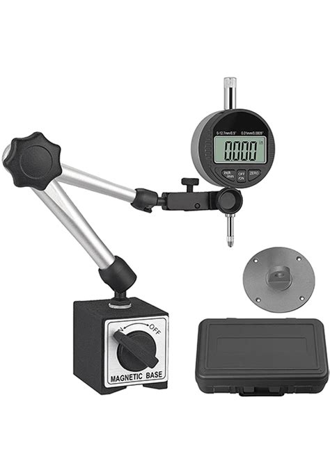 Neoteck Digital Dial Indicator Gauge And Magnetic Base Set Inch