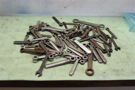 Lot Vtg Machinist Wrenches Armstrong Williams SOME MIS Old Lathe End