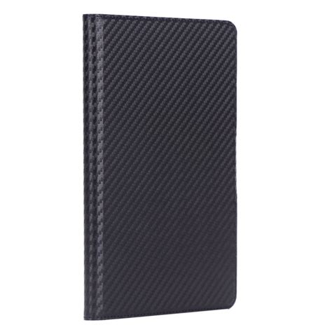 Wy 1595a Ultra Thin Carbon Fiber Texture Stand Leather Flip Case For