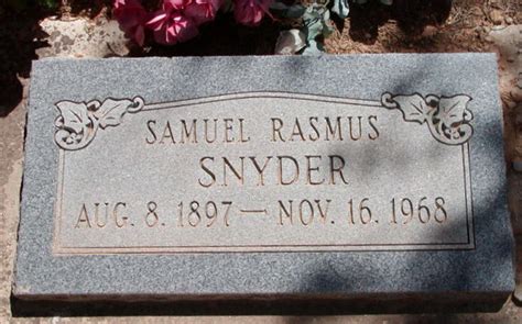 Samuel Rasmus Snyder M Morial Find A Grave