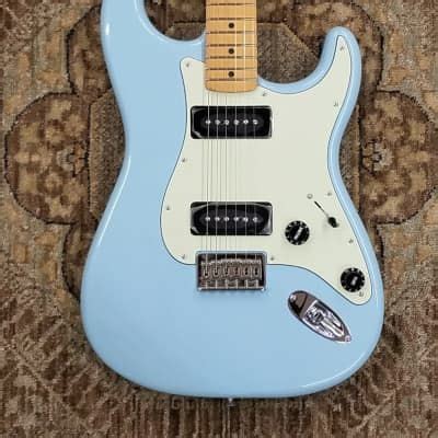 Fender Noventa Stratocaster P S Daphne Blue W Gig Bag Pro Setup