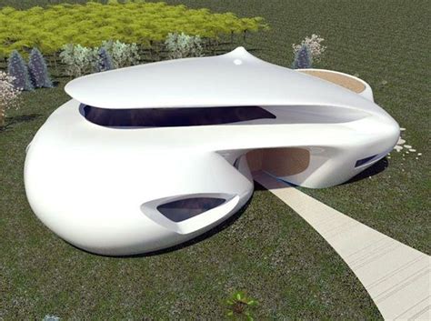 Futuristic House Biomorphism By Ephraim Henry Pavie Architects And