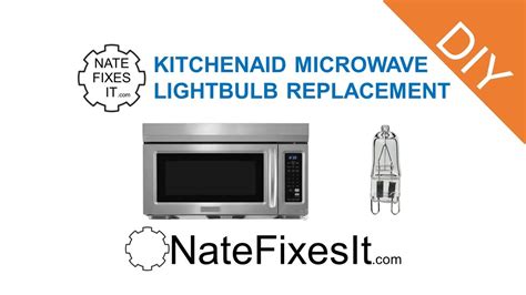 Kitchenaid Microwave Light Bulb Replacement Youtube