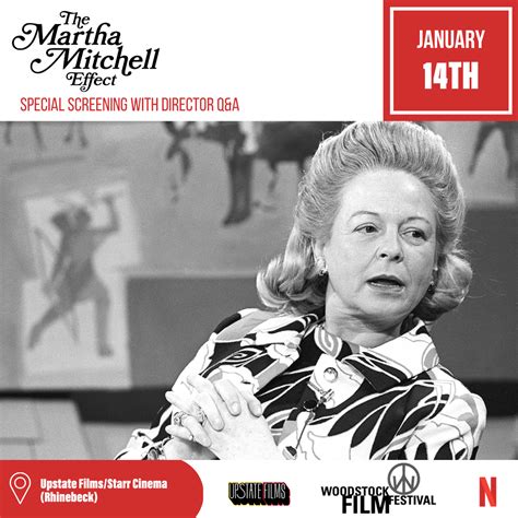 The Martha Mitchell Effect Special Screening With Director Qanda