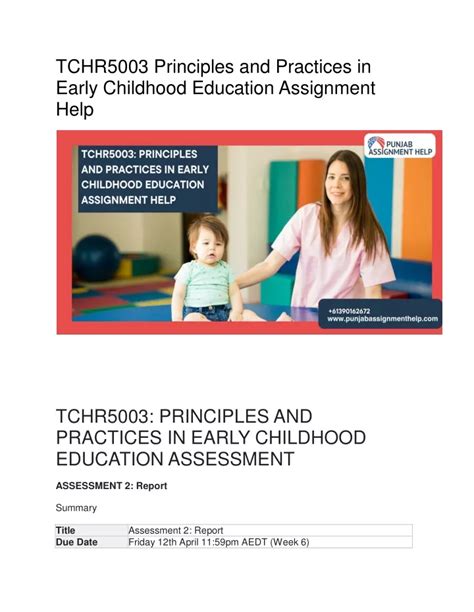 Ppt Principles And Practices In Early Childhood Education Assignment