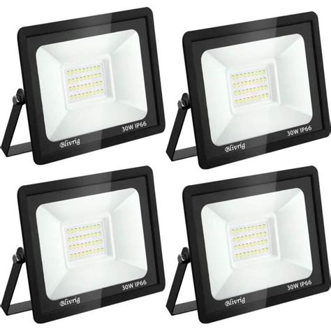 Kewin Pcs W Spot Led Ext Rieur Blanc Froid K Lm Projecteur