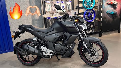 All New Yamaha Fzs V Matt Black New Colour On Road Price