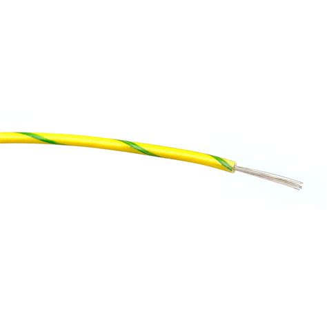 Fil électrique RS PRO BS4808 0 75 mm² 18 1 5 kV c a PVC Vert Jaune