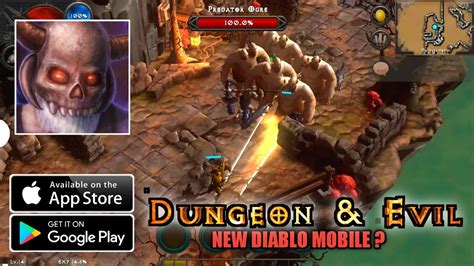 Dungeon E Evils Game RPG Estilo DIABLO Gameplay Android IOS YouTube