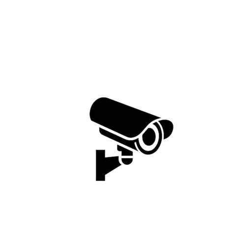 Premium Vector Cctv Camera Silhouette Security Camera Vector Design