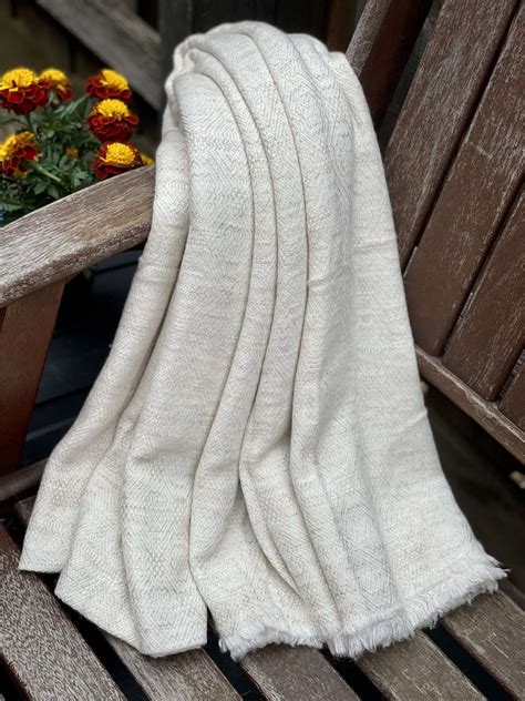 cream color throw blanket