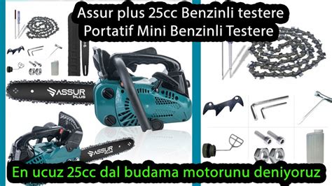 Assur Plus 25cc Mini Benzinli Testere Ağaç Odun Dal Budama Testeresi