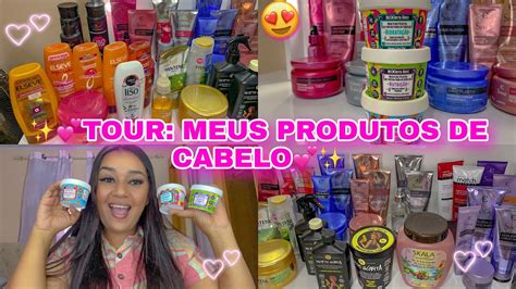 Tour Pelos Meus Produtos Capilares M Scara Leavin Etc