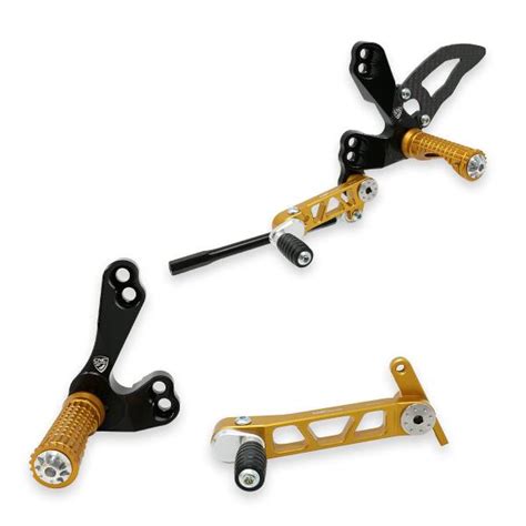 Adjustable Cnc Racing Rear Sets Gold Ducati Streetfighter 1098S