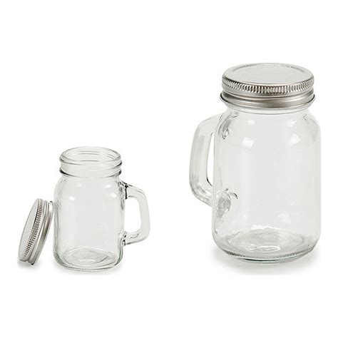 Vivalto Transparent Glass Jar 120 Ml 5 X 8 5 X 7 Cm Brycus