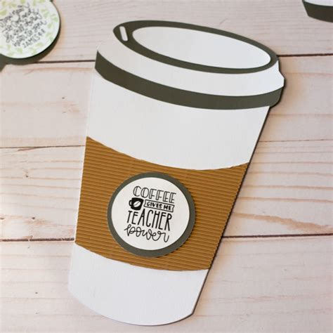 Coffee Cup Gift Card Holder Svg Svg Png Eps Dxf File