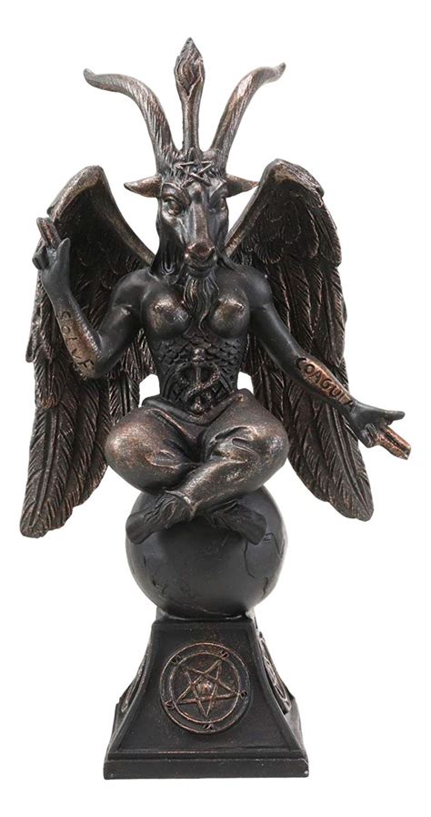 Ebros Gift Sabbatic Goat Idol Baphomet Resin Statue The Horned God Goa