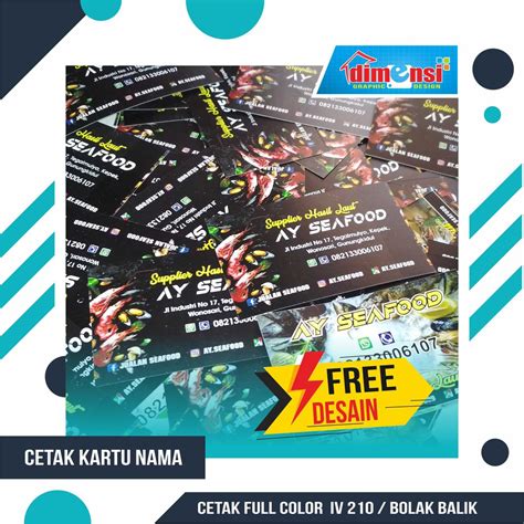 Jual Cetak Kartu Nama Muka Bolak Balik Murah Shopee Indonesia