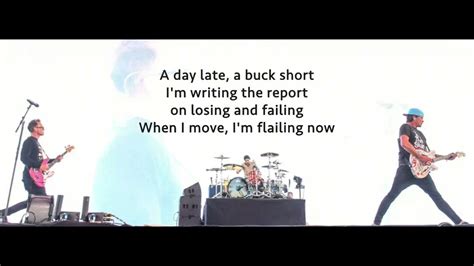 Blink 182 Dammit Lyrics Full Lyric Video Youtube