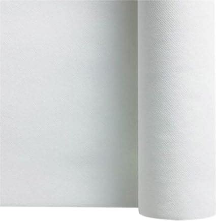 SANYGIENE Nappe Blanche Effet Tissu Intissée Rouleau 25 m Largeur