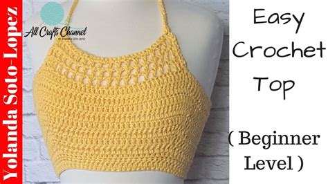 How To Crochet Top For Summer Crochet Halter Top Youtube