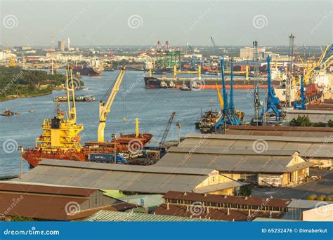 Top View Of The Saigon Port Editorial Photo Image Of Asian Bank