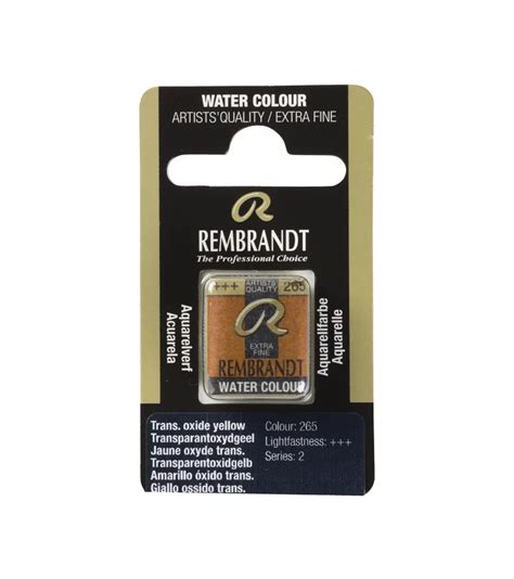 Rembrandt Professional Watercolour Paint Half Pan Transparent Oxide