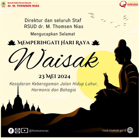 Selamat Memperingati Hari Raya Waisak Rsud Dr M Thomsen Nias