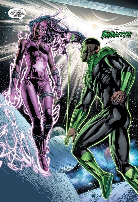 Star Sapphire Fatality And Green Lantern John Stewart In Green Lantern