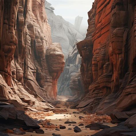 Premium Ai Image Canyon Landscape