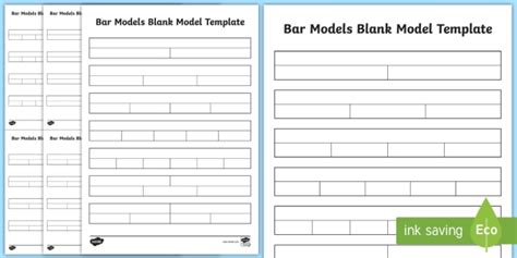 Blank Bar Model Template Primary Maths Resource