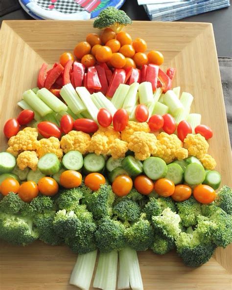 Natale Christmas Veggie Tray Creative Christmas Food Veggie Trays