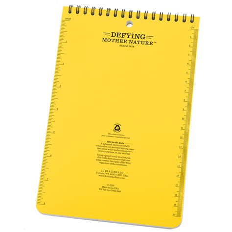 Rite in the Rain - No. 169 TOP-SPIRAL NOTEBOOK Universal Yellow ...