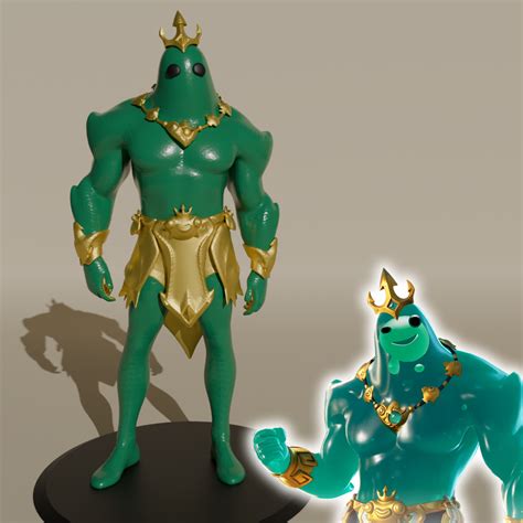 Stl File Poseidon Skin Fortnite Figure 🏛️ ・3d Print Object To Download