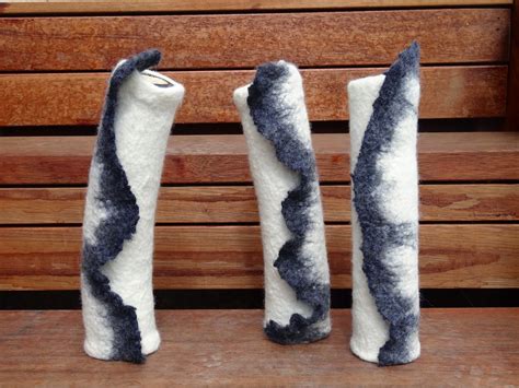 Leftleg Designs 3d Felting Over A Ceramic Vase