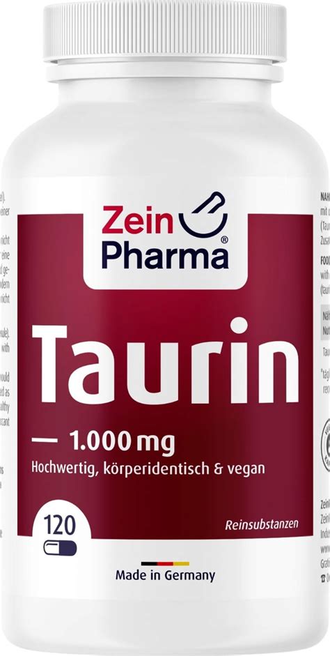 Taurin Mg Kapseln Zeinpharma Vitalabo