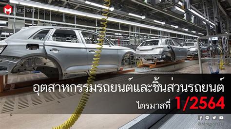 อุตสาหกรรมรถยนต์และชิ้นส่วนรถยนต์ไทย ปี 2564 สถานการณ์และแนวโน้ม ไตรมาส