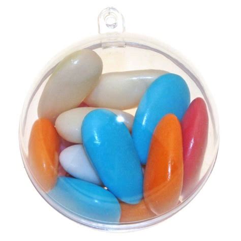 Boules à dragées plexi transparent 5 cm Lot de 10