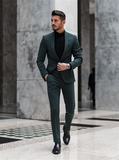 Turtleneck With A Suit Stylish Pairings For Men Suits Expert