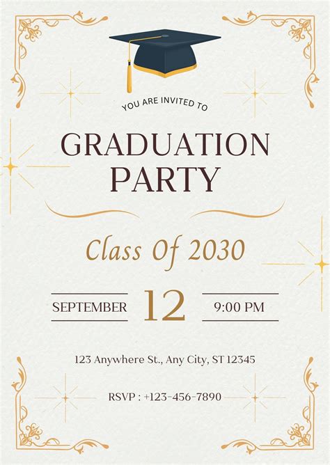 Graduation Party Invitations Templates