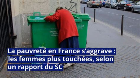 La pauvreté saggrave en France et touche davantage les femmes selon