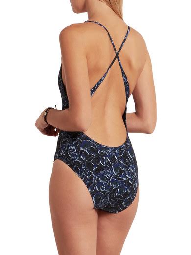 Proenza Schouler Printed Swimsuit Net A Porter Com