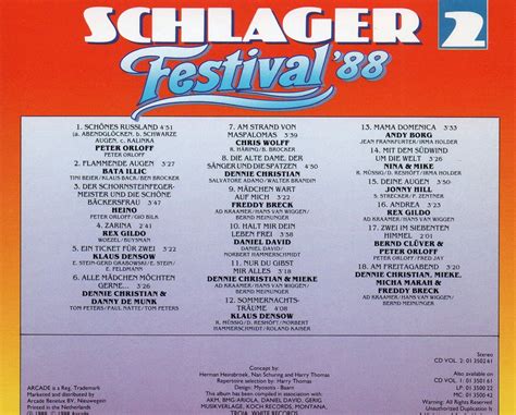 Schlager Festival 88 Diverse Artiesten CD Album Muziek Bol