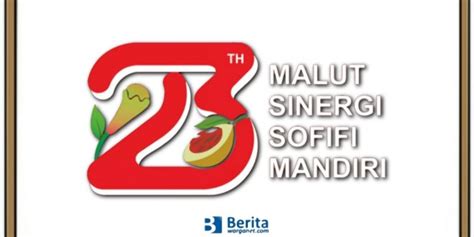 Logo Hut Provinsi Maluku Utara 2022 Ke 23 Tahun Unduh Format Png