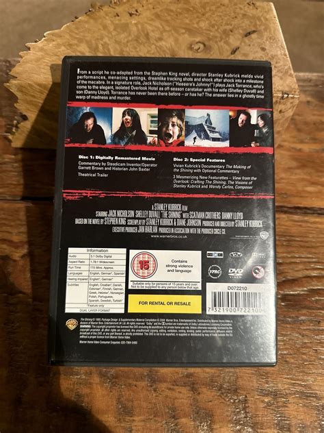 The Shining Dvd 2008 Cert 15 7321900722100 Ebay