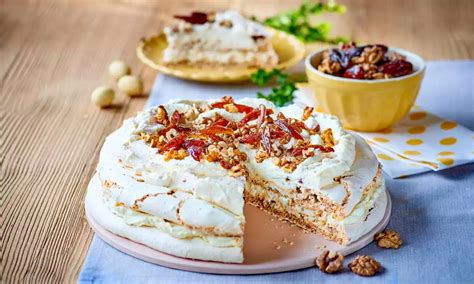 Walnuss Dattel Pavlova Rezept Dr Oetker