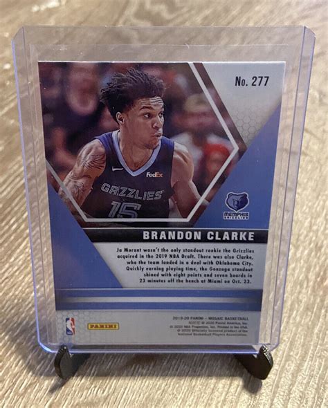 Panini Mosaic Nba Debut Base Prizm Brandon Clarke Rookie