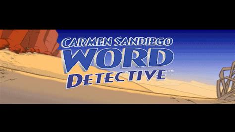 Carmen Sandiego Word Detective Opening Youtube