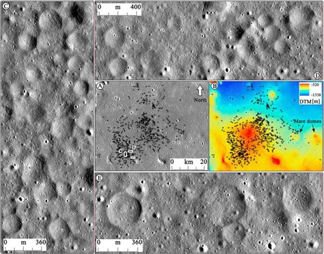 A Lroc Wac Mosaic And B Kaguya Tc Derived Dtm Of A Ring Moat Dome