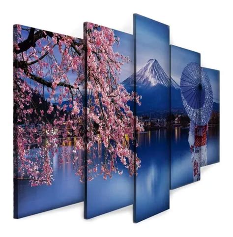 Quadro Decorativo Sala Quarto Escritório Paisagem Monte Fuji